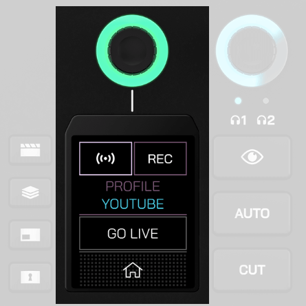 RØDECaster Video stream page interface